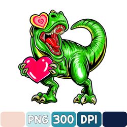 Kids Valentines Day Png, Dinosaur Png, Boy Valentines Png, Dinosaur Love Heart Png, Heart Crusher Valentine, Digital