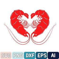 Shrimps In Love Svg, Valentine Svg, Funny Valentine Svg, Valentine Gift, Instant Download