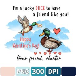 Valentine Mallard Duck Png, Hunting Valentine's Day Sublimation, Duck Valentine's Day Png, Digital File