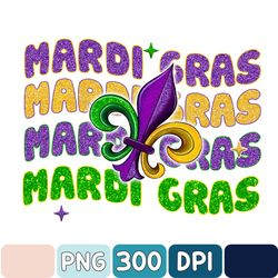 Mardi Gras Faux Sequin Png, Fleur De Lis, Mardi Gras Beads Faux Glitter Fat Tuesday Png, Mardi Gras Shirt Png, Carnival