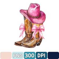 Valentine's Day Boots Png, Cowgirl Hat Png Sublimation, Valentines Day Boots Png, Western Valentines Day Png