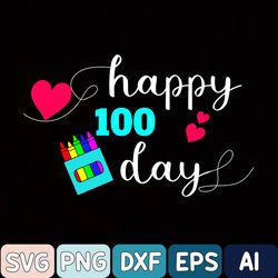 School Svg Bundle, Back To School Svg,100 Days Of School Svg, Happy 100 Days Svg, Happy 100 Days In Kindergarten
