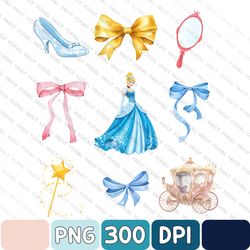 Princess Cindy png princess digital download princess slipper png glass slipper png princess carriage png carriage png c