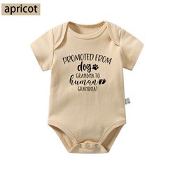 Promoted From Dog Grandma To Human Grandmababy onesies newborn funny infant onesies