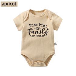 Thankful For Family That Drinksbaby onesies newborn funny infant onesies