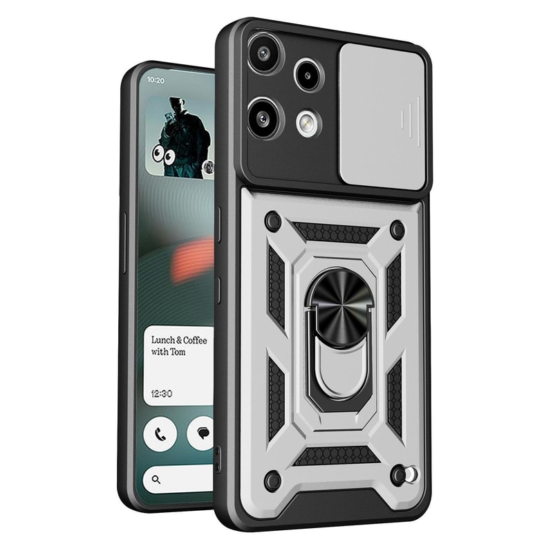 For Nothing Phone 3a Lite Sliding Camera Cover Design TPUPC Phone CaseBlack 5