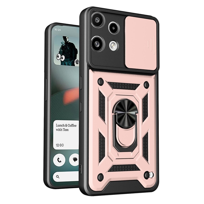 For Nothing Phone 3a Lite Sliding Camera Cover Design TPUPC Phone CaseBlack 4