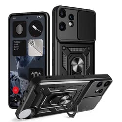 cmf phone 2 pro sliding camera cover tpu+pc protective phone case with magnetic ring stand