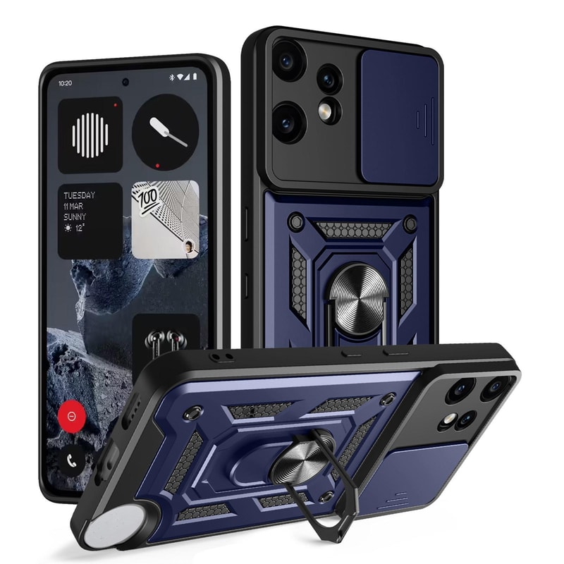 CMF Phone 2 Pro Sliding Camera Cover TPUPC Protective Phone Case With Magnetic Ring Stand 2