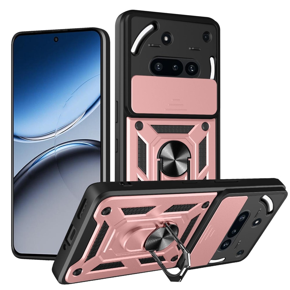 Nothing Phone 3a Sliding Camera Cover Magnetic Ring Stand TPUPC Protective Case 5