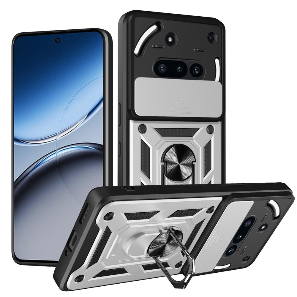 Nothing Phone 3a Sliding Camera Cover Magnetic Ring Stand TPUPC Protective Case 6