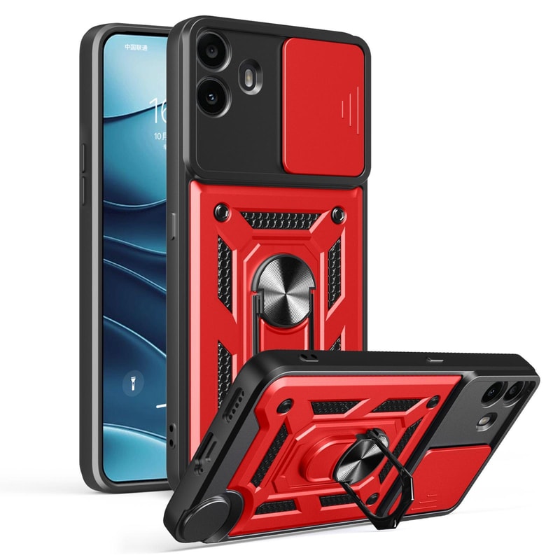 Nothing Phone 3a Pro Sliding Camera Cover TPUPC Magnetic Ring Stand Case 5