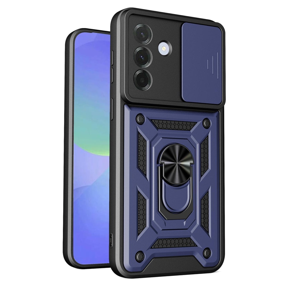 Samsung Galaxy A57 5G Sliding Camera Cover TPU PC Magnetic Ring Stand Case 2