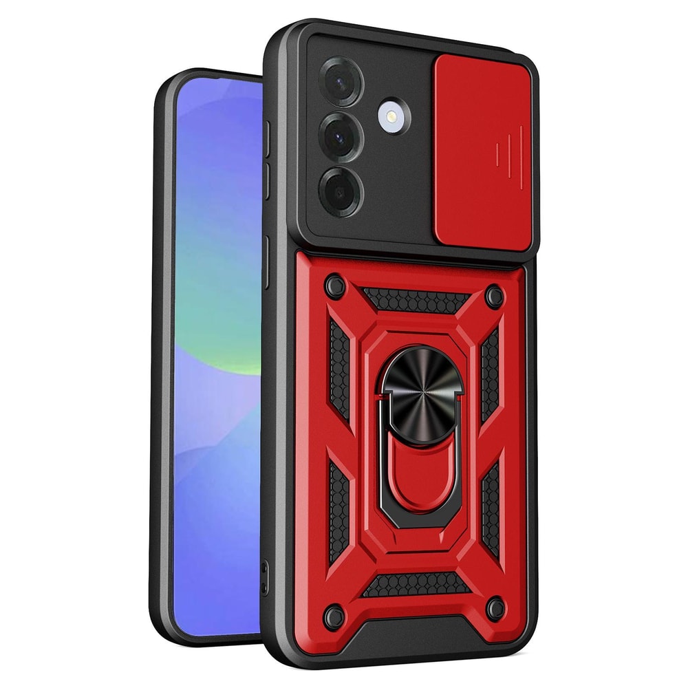 Samsung Galaxy A57 5G Sliding Camera Cover TPU PC Magnetic Ring Stand Case 1