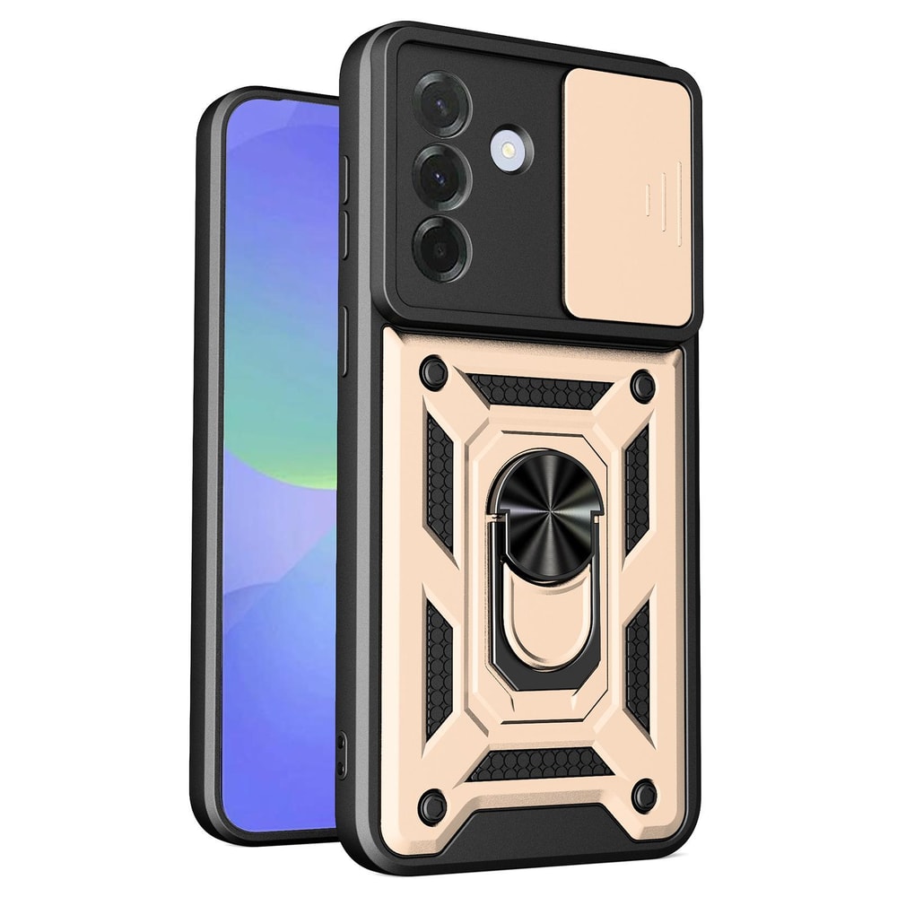 Samsung Galaxy A57 5G Sliding Camera Cover TPU PC Magnetic Ring Stand Case 4
