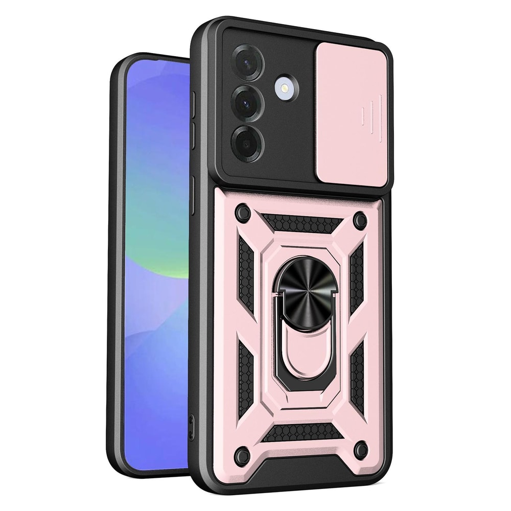 Samsung Galaxy A57 5G Sliding Camera Cover TPU PC Magnetic Ring Stand Case 7