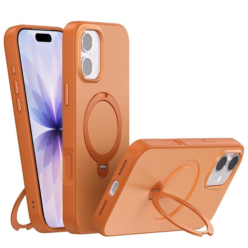 IPhone 17 Contrast Color MagSafe Rotating Stand Phone Case 0
