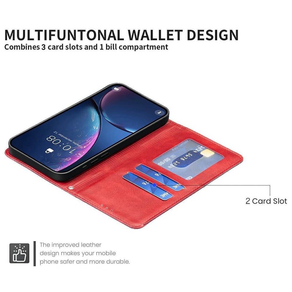 MagSafe Wallet Leather Case For IPhone 17 Pro 17 Pro Max With Card Holder And Kickstand 7