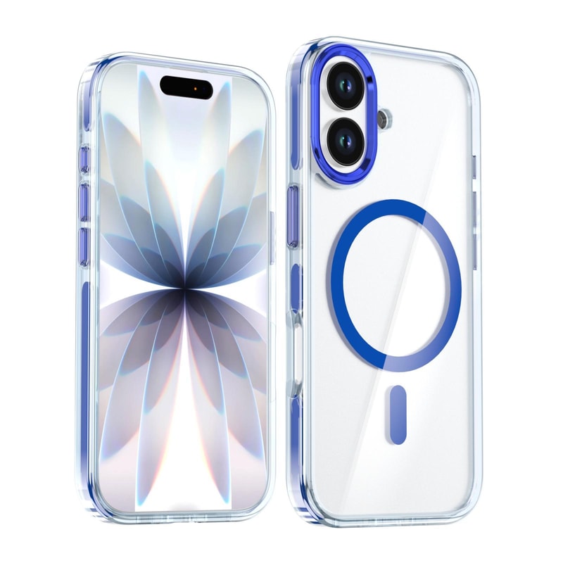 IPhone 17 Two Tone Transparent Magnetic MagSafe Clear Case 3