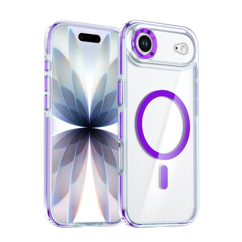 IPhone Air Qicai Dual Color Transparent Magnetic MagSafe Compatible Phone Case 4