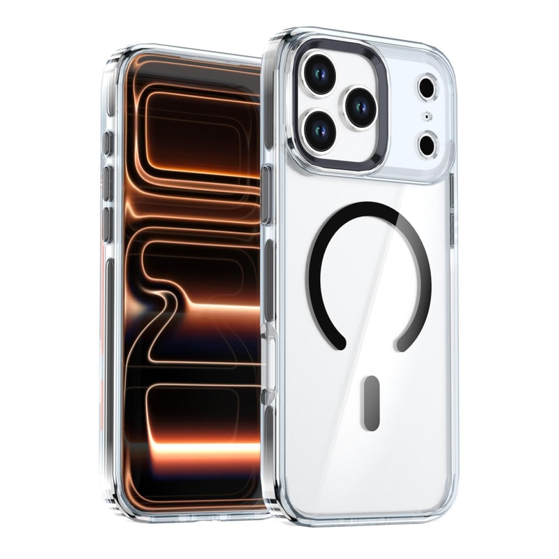 IPhone 17 Pro MagSafe Transparent TwoTone Magnetic Case Shockproof Clear Cover 1