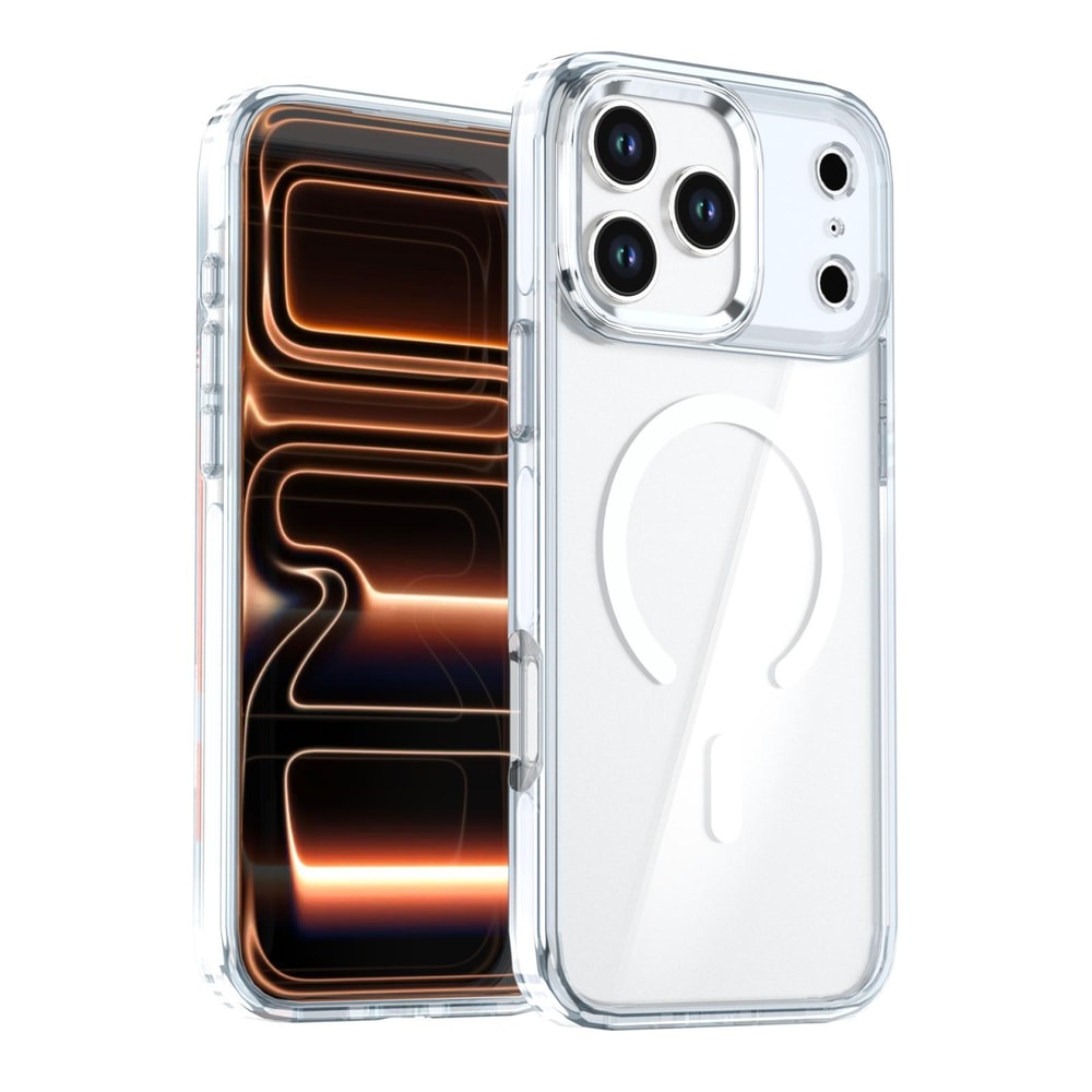 IPhone 17 Pro MagSafe Transparent TwoTone Magnetic Case Shockproof Clear Cover 2