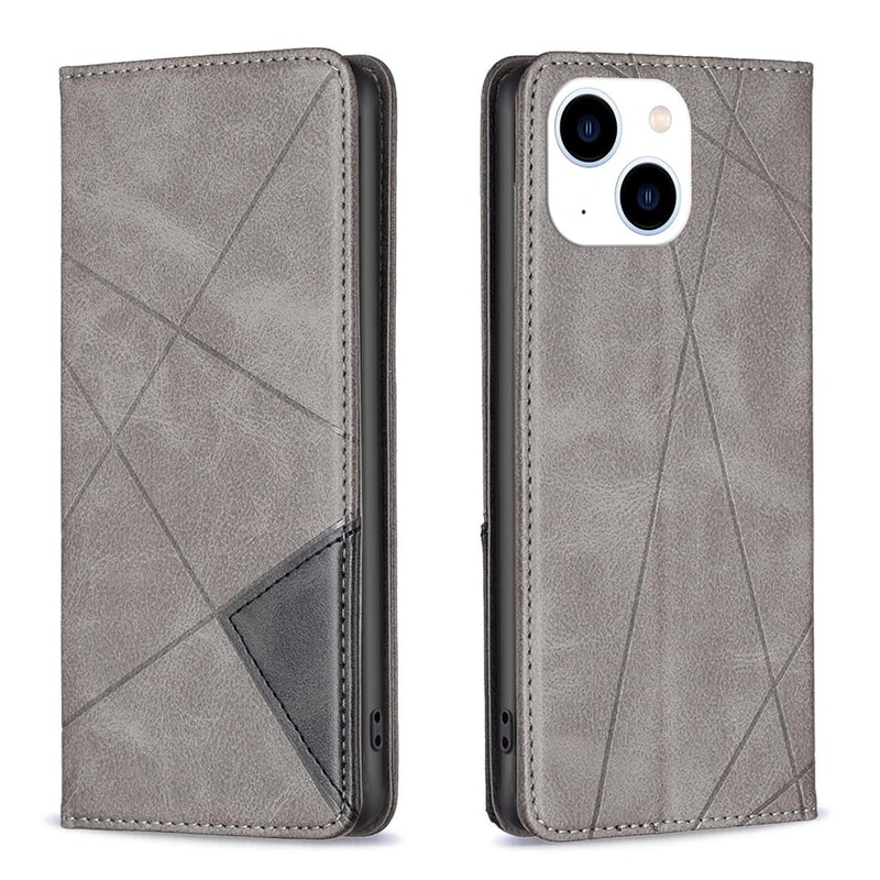 IPhone 15 Plus Iphone 15 Magnetic Leather Wallet Stand Case With Card Holder 1
