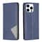 IPhone 15 Pro 15 Pro Max Rhombus Texture Magnetic Leather Wallet Case With Card Holder Kickstand 3