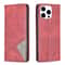 IPhone 16 Pro 16 Pro Max Rhombus Texture Magnetic Leather Wallet Case With Card Slots Kickstand 0