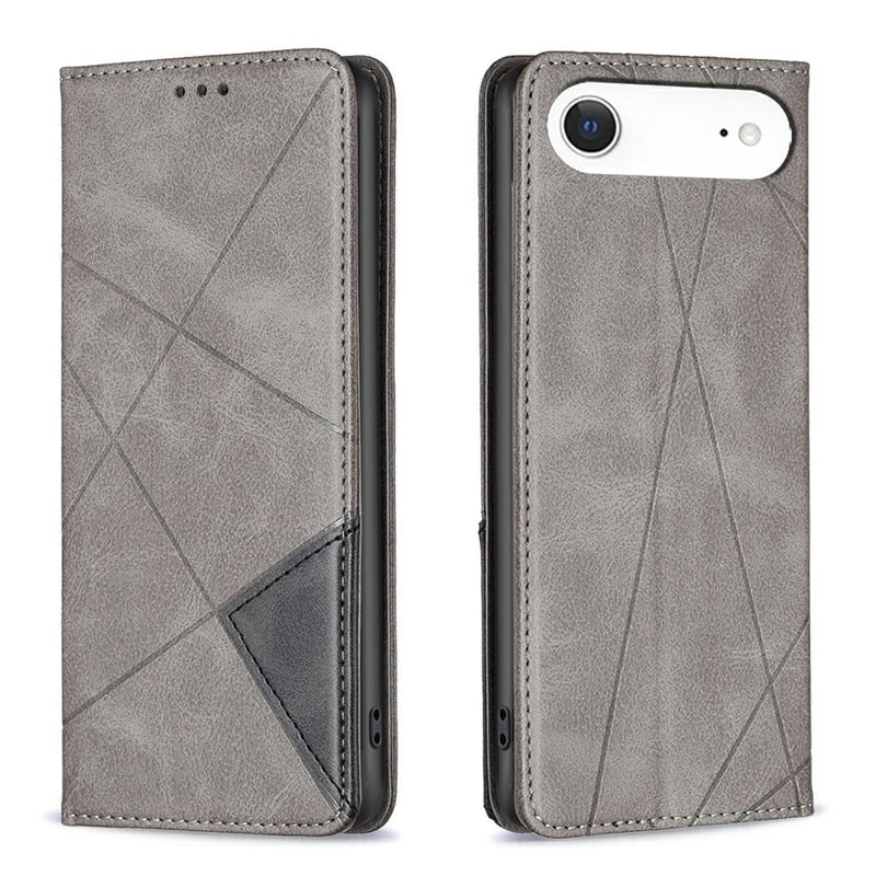 IPhone Air Rhombus Texture Magnetic Leather Wallet Phone Case With Stand And Card Slots 2