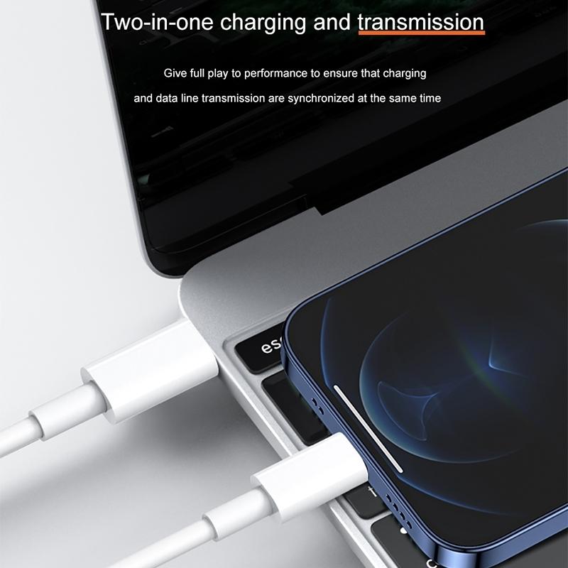 USB-C to Lightning 12W & 20W Fast Charging Cable iPhone iPad Durable Type C to 8 Pin Charger Cord 1m
