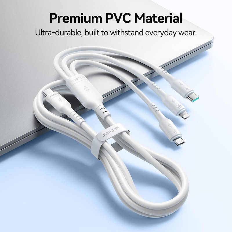 A61 OmniGo 3 in 1 USB C Multi Charging Cable Fast Charge Type C to Lightning Micro USB