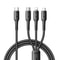 A61 OmniGo 3 in 1 USB C Multi Charging Cable Fast Charge Type C to Lightning Micro USB