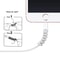 Spiral Silicone Cable Protector & Cable Winder for Charging Cables, Anti Break Cable Organizer