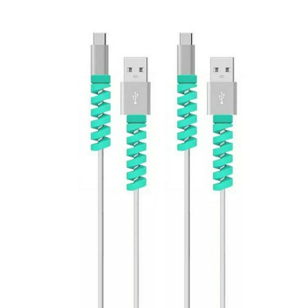 Spiral Silicone Cable Protector & Cable Winder for Charging Cables, Anti Break Cable Organizer