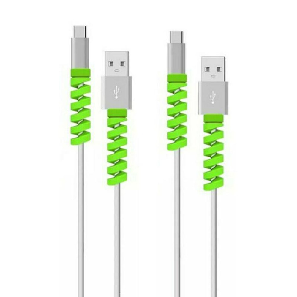 Spiral Silicone Cable Protector & Cable Winder for Charging Cables, Anti Break Cable Organizer