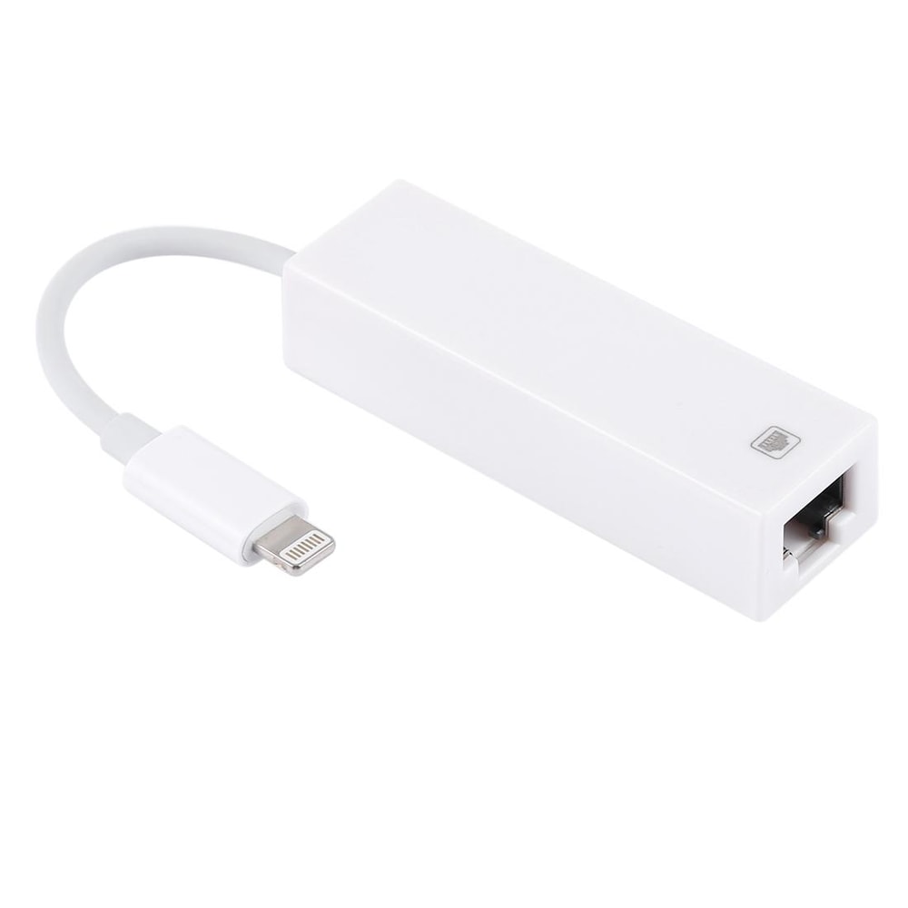 Lightning to Ethernet Adapter Cable for iPhone & iPad, RJ45 Wired LAN Internet Connection