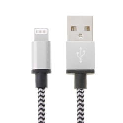 2m braided lightning charging cable durable iphone fast sync usb cable