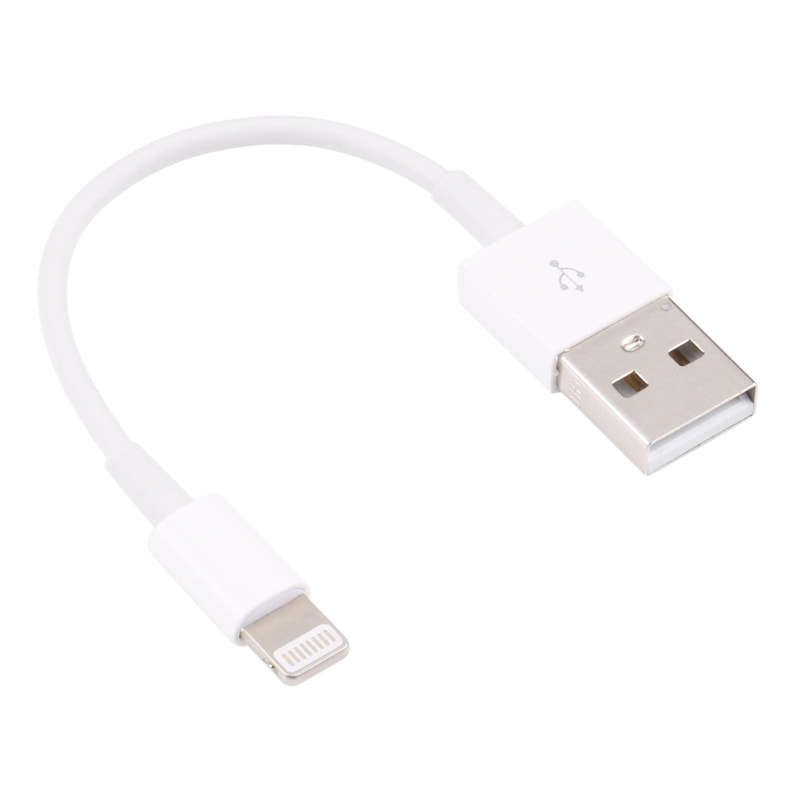 Short 8 Pin Charging Cable, Portable Lightning Sync Cable, Mini USB Data Cable for iPhone iPad