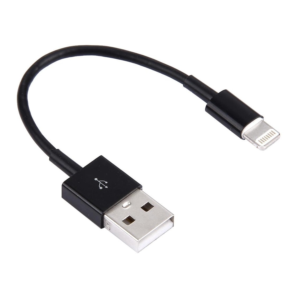 Short 8 Pin Charging Cable, Portable Lightning Sync Cable, Mini USB Data Cable for iPhone iPad