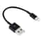 Short 8 Pin Charging Cable, Portable Lightning Sync Cable, Mini USB Data Cable for iPhone iPad