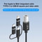 3-in-1 Multi Device USB Printer Cable, USB C Micro USB Lightning to USB B MIDI Cable 1m