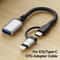 2-in-1 USB OTG Adapter Cable USB-C and Lightning Fast Data Transfer Converter