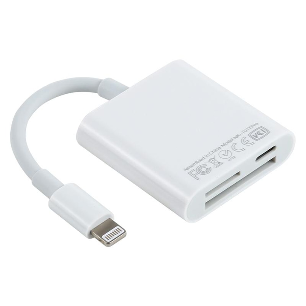 3 in 1 Lightning SD Card Reader Adapter for iPhone Fast Transfer Camera Memory Card Reader