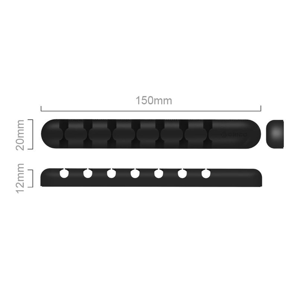 CBS7 Silicone Cable Organizer, Desktop Cable Management & Cord Winder for Desk