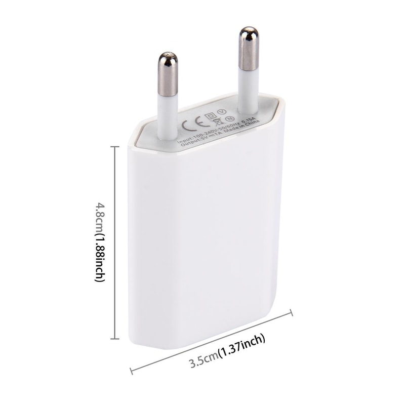 5V 1A USB Wall Charger Travel Adapter Single Port Compact Power Charger 4