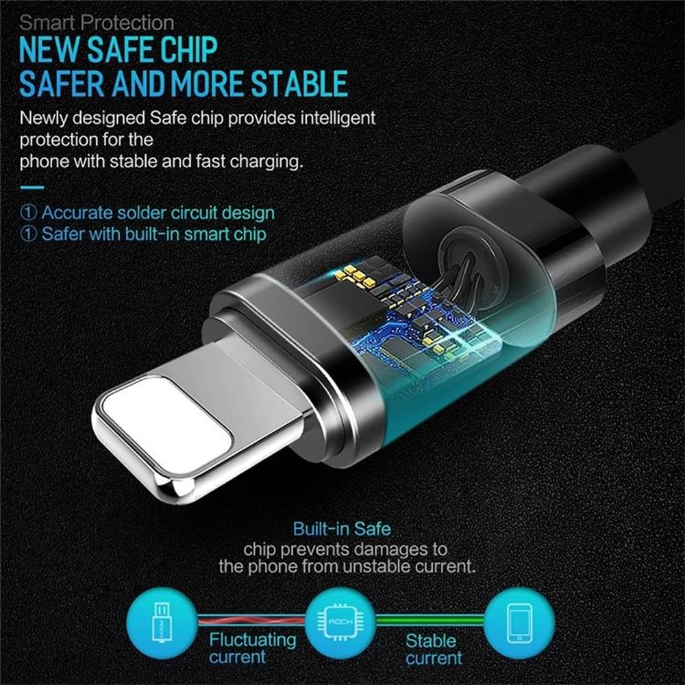 20cm USB 2.0 to 8 Pin Lightning Charging & Data Cable – Compact iPhone Sync Cord