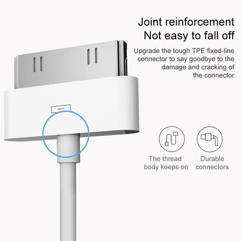 3m 30Pin Charging Sync Cable For IPhone IPad Dock Connector Durable USB Data Cable 1