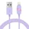 1m Circular Bobbin LED Lightning To USB Charging Data Sync Cable Gift Box For IPhone 0