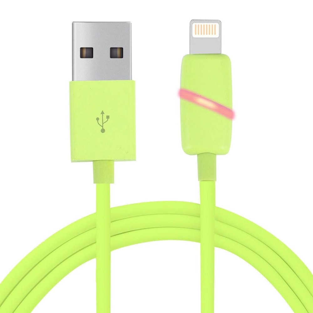 1m Circular Bobbin LED Lightning To USB Charging Data Sync Cable Gift Box For IPhone 8